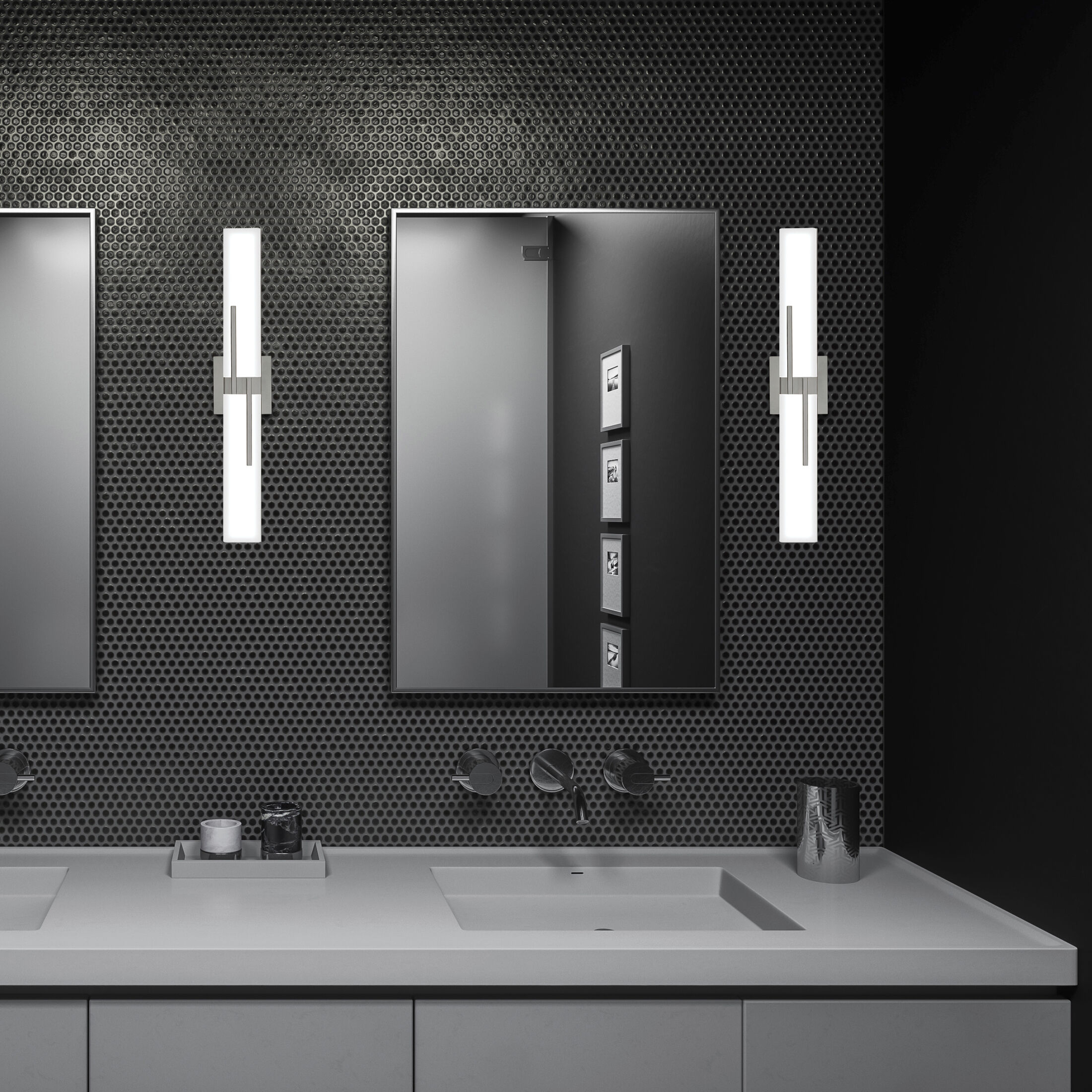 Allison LED 24 inch Brushed Nickel Bath Light Wall Light