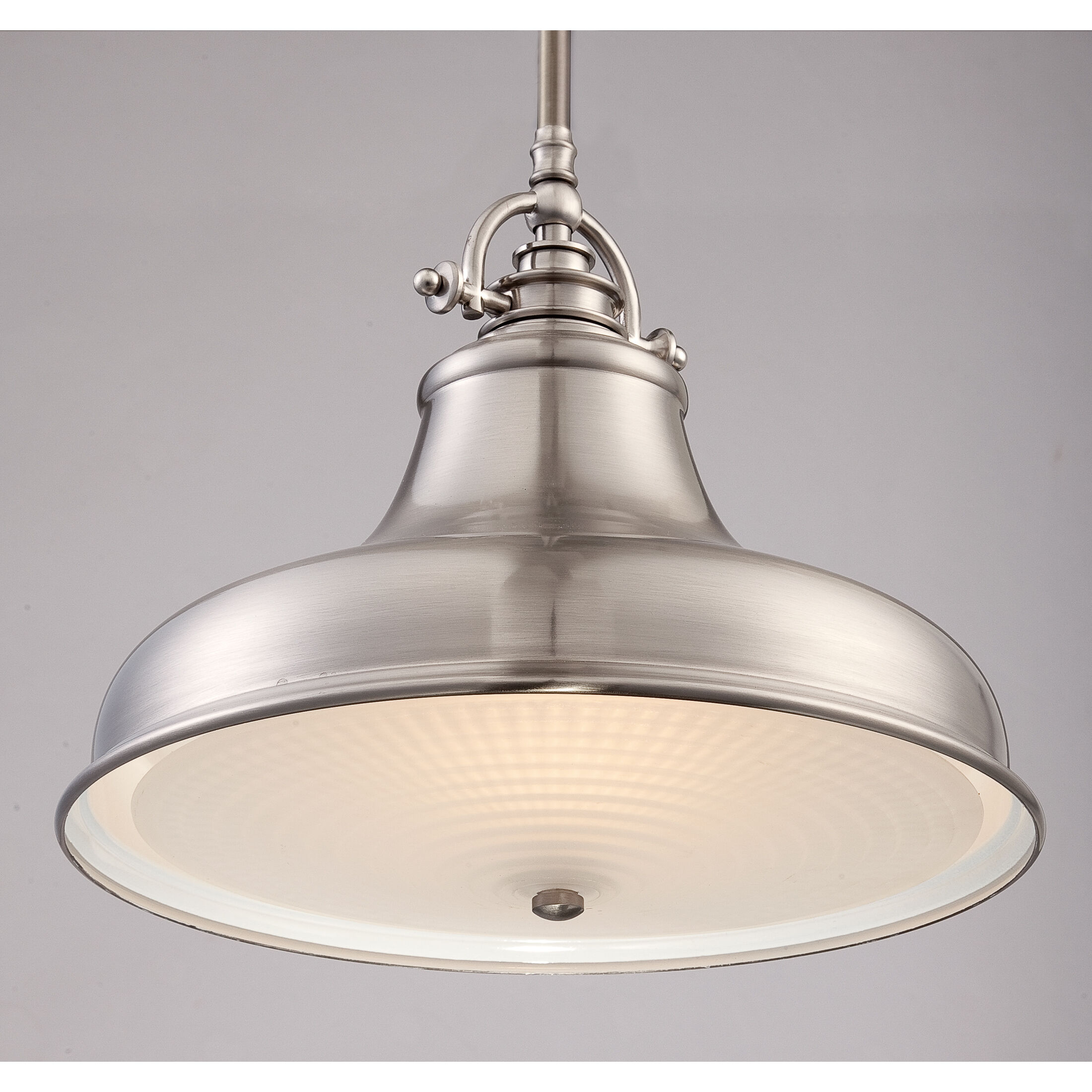 Quoizel Emery 1 Light Pendant in Brushed Nickel ER1814BN