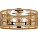 Axford 5 Light 22 inch Matte Black Semi-Flush Mount Ceiling Light, Extra Large