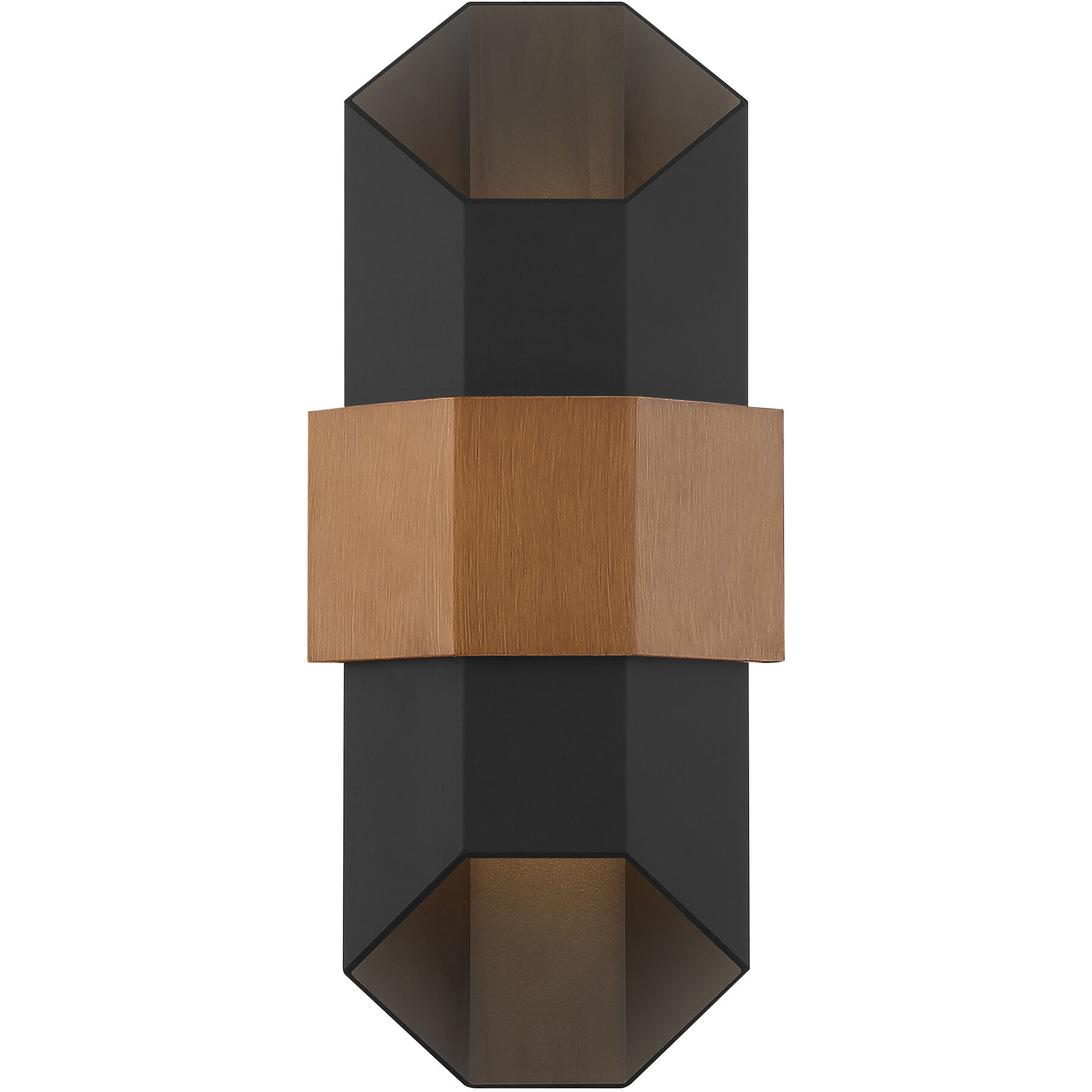 Chasm LED 15 inch Matte Black Outdoor Wall Lantern