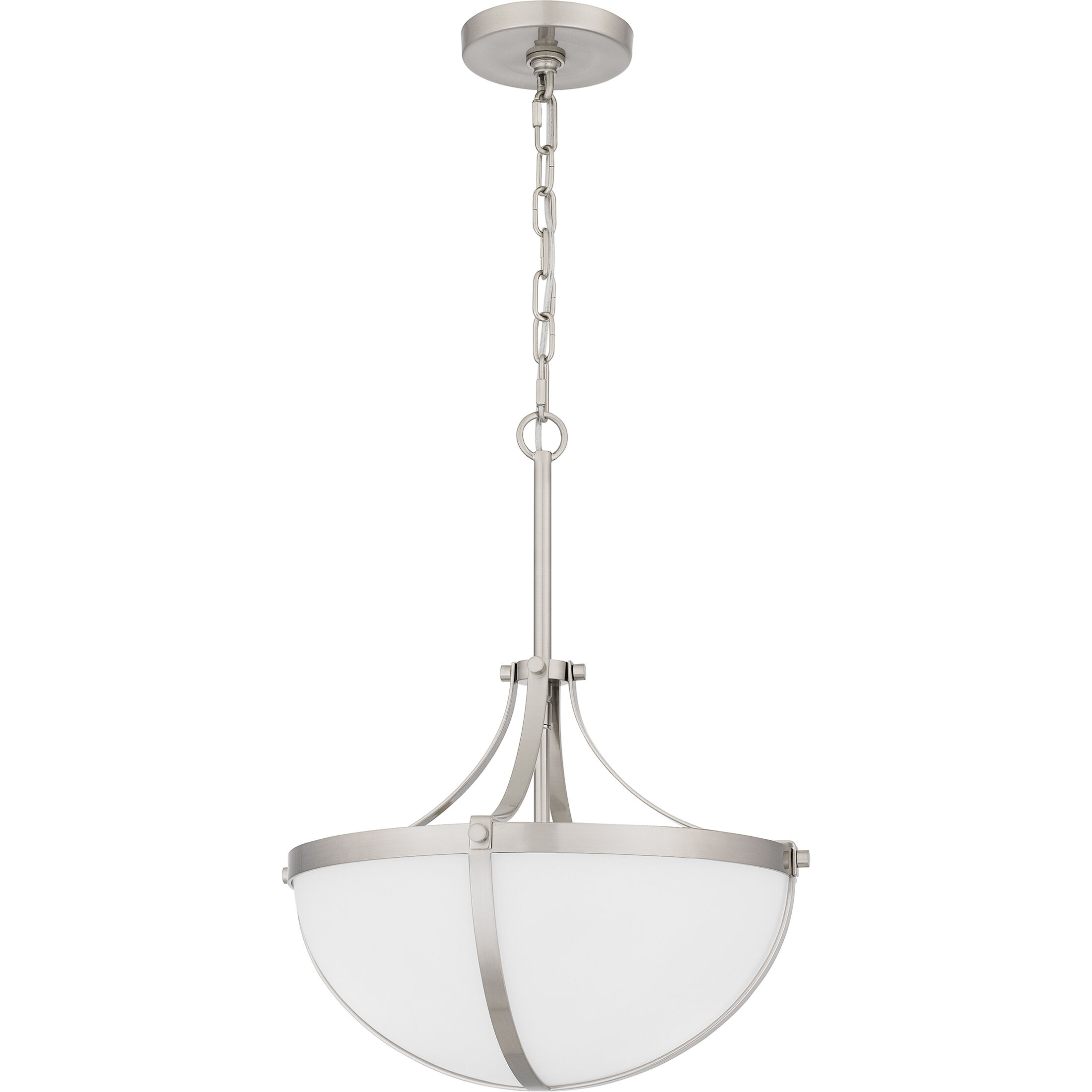 Antebellum 2 Light 14.75 inch Brushed Nickel Pendant Ceiling Light