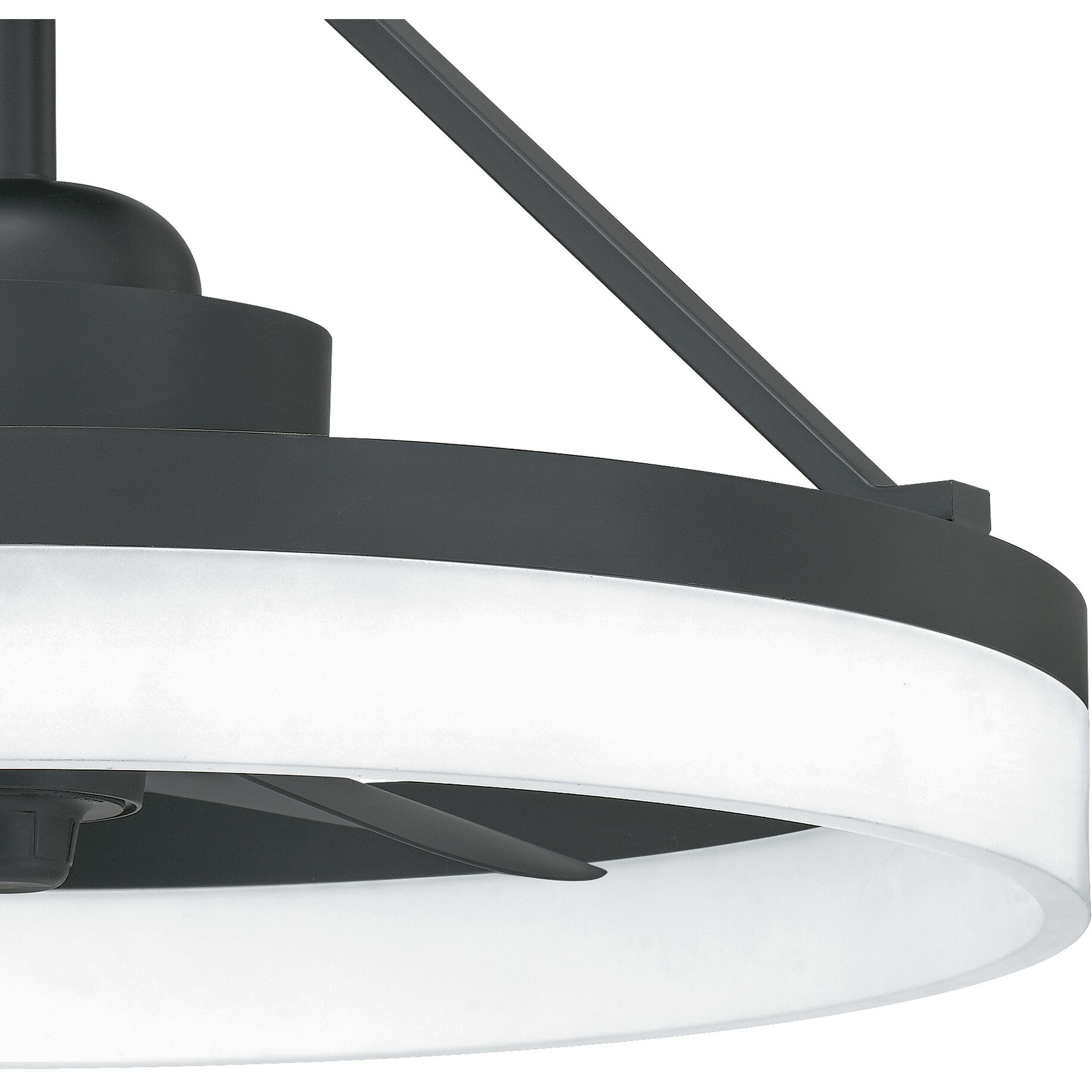 Cohen 20 inch Oil Rubbed Bronze with Black Matte Blades Fandelier