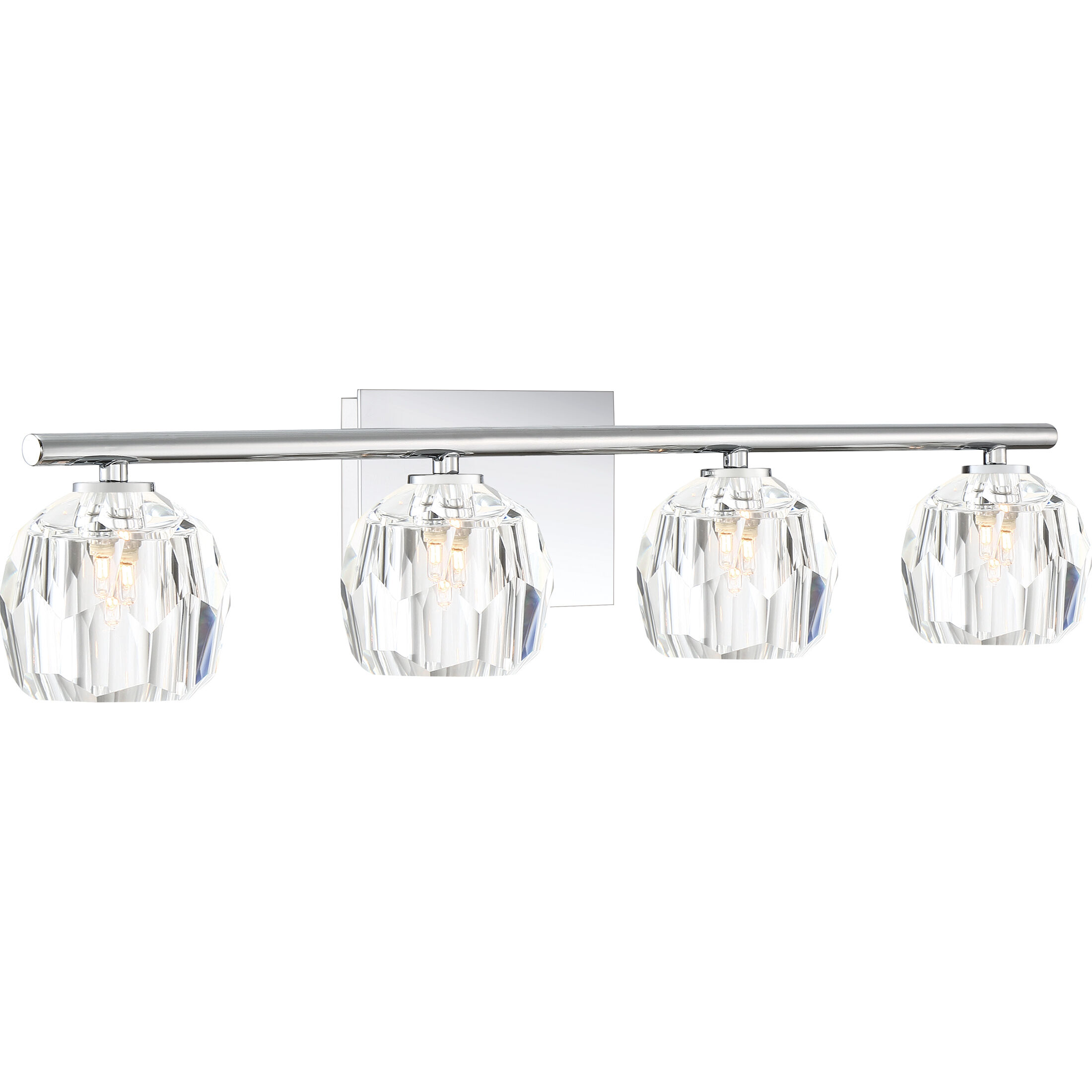 Regalia 4 Light 30 inch Polished Chrome Vanity Light Wall Light