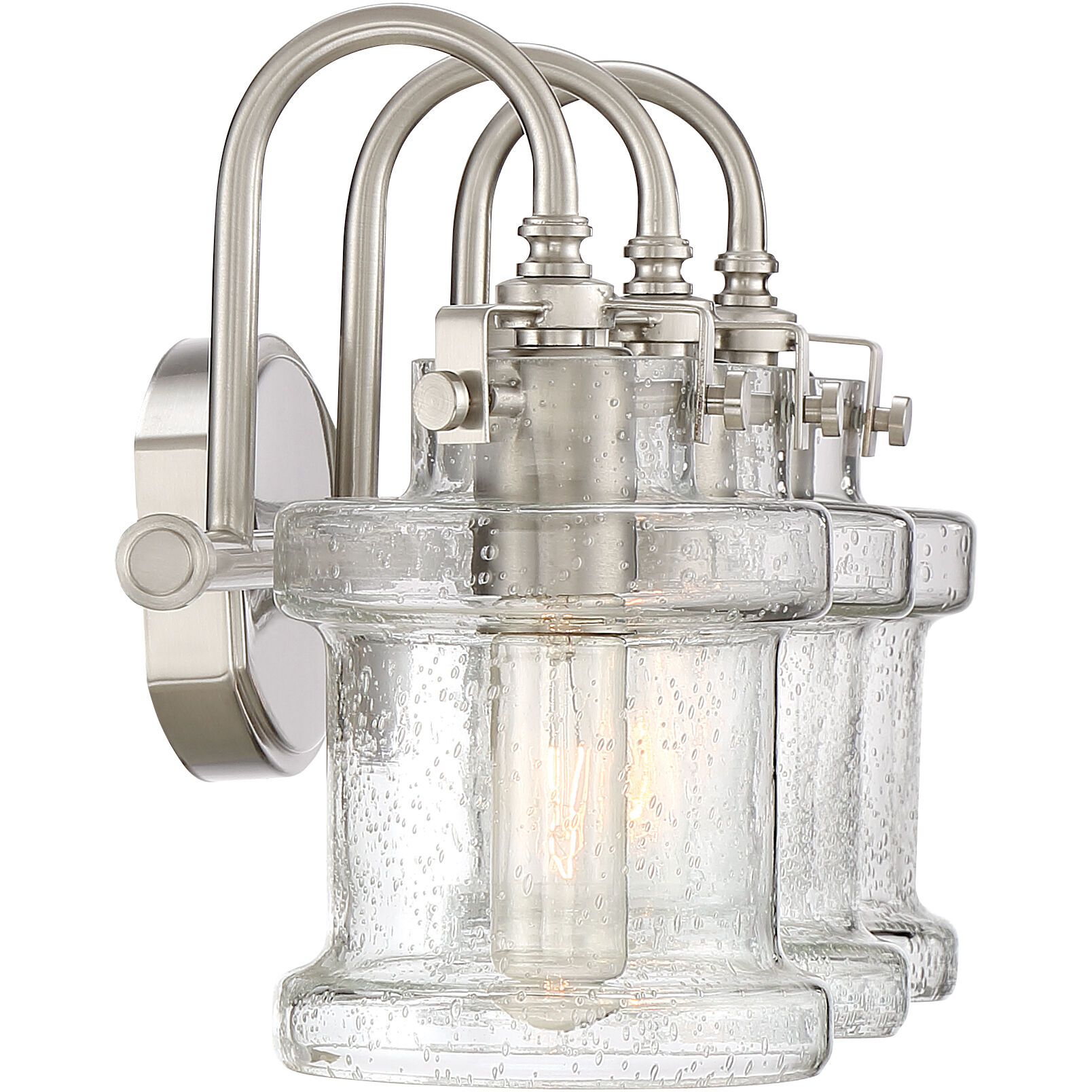 Danbury 3 Light 24 inch Brushed Nickel Bath Light Wall Light