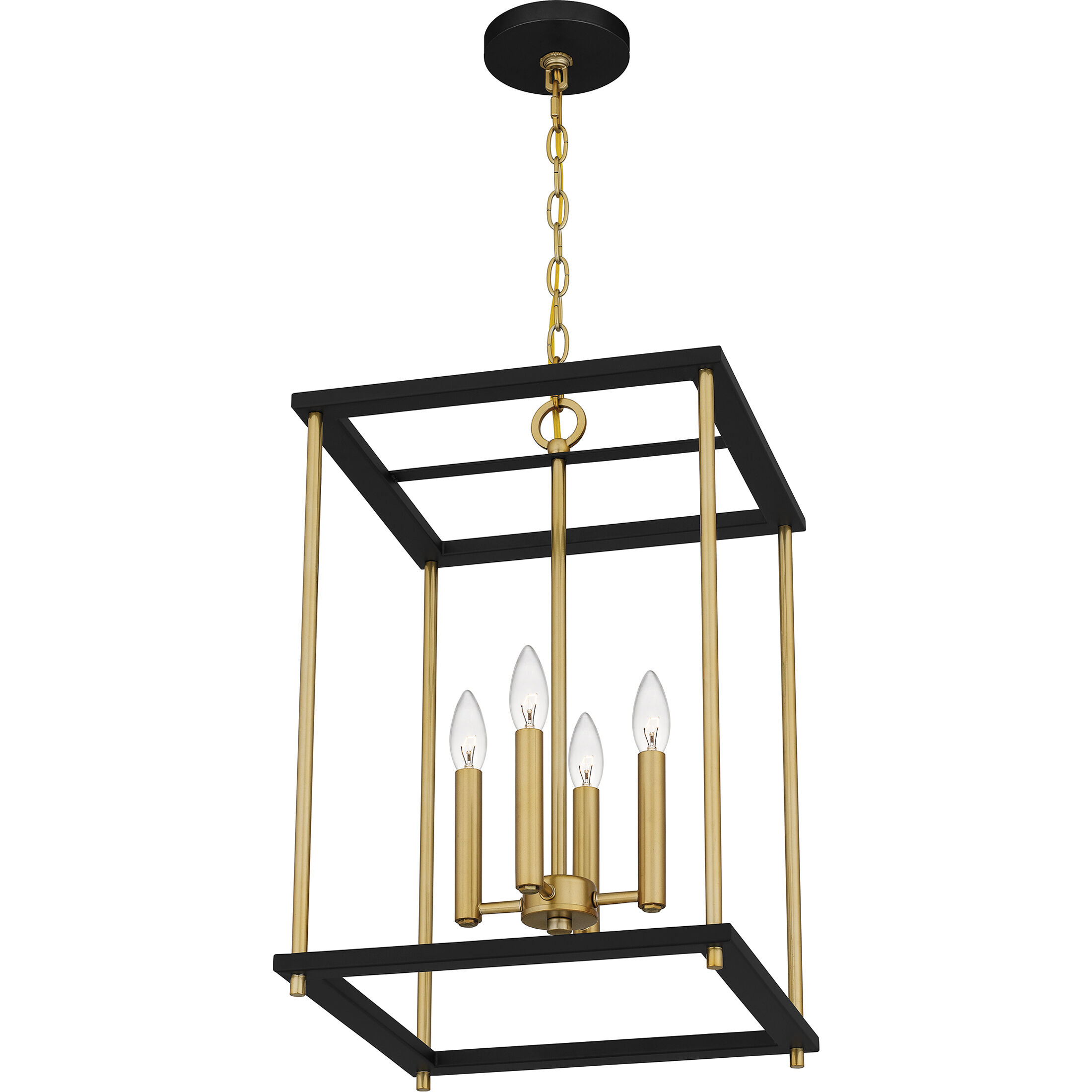 Kynwyd 4 Light 14 inch Matte Black Pendant Ceiling Light