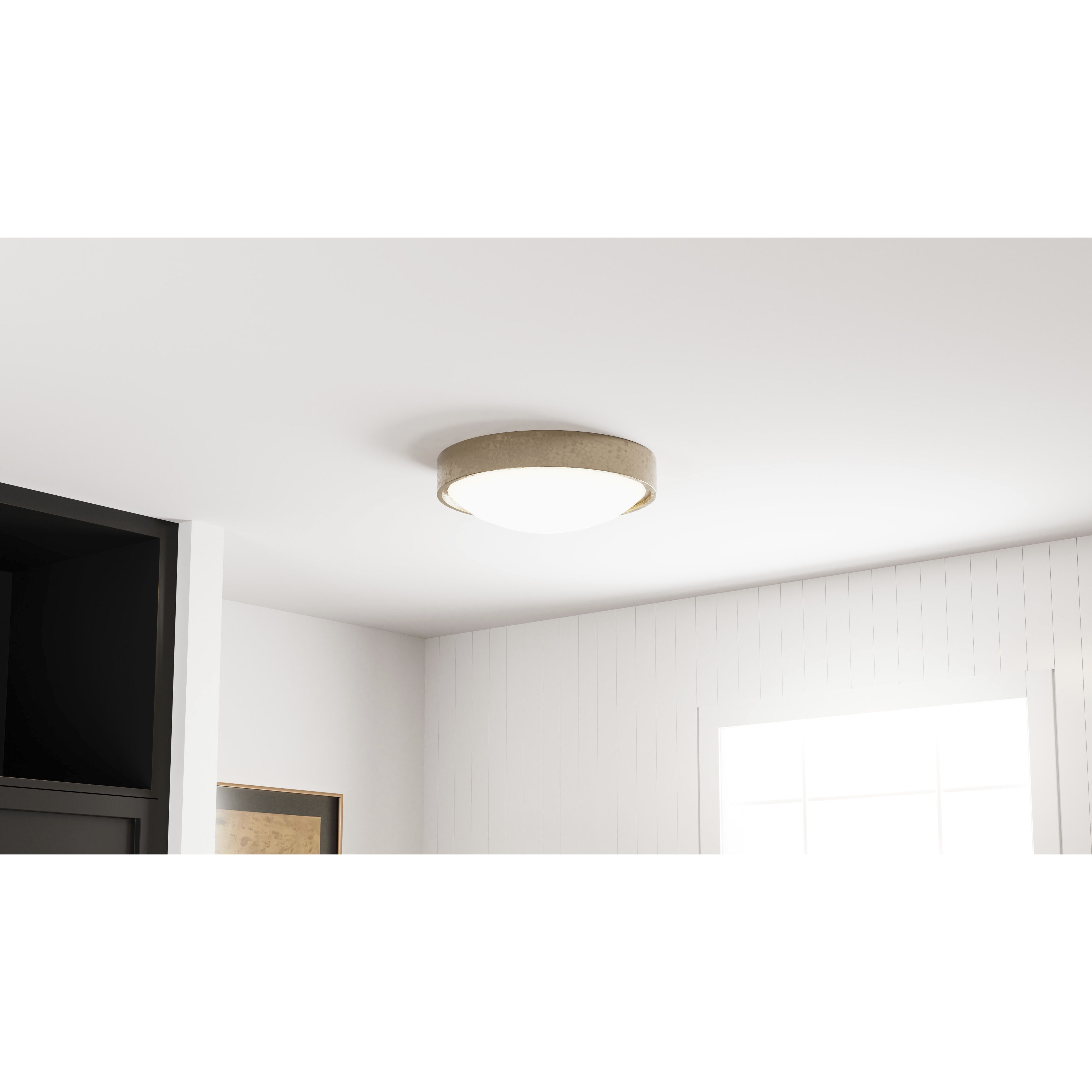 Grendelle LED 16 inch Bronze Gold Flush Mount Ceiling Light, Medium