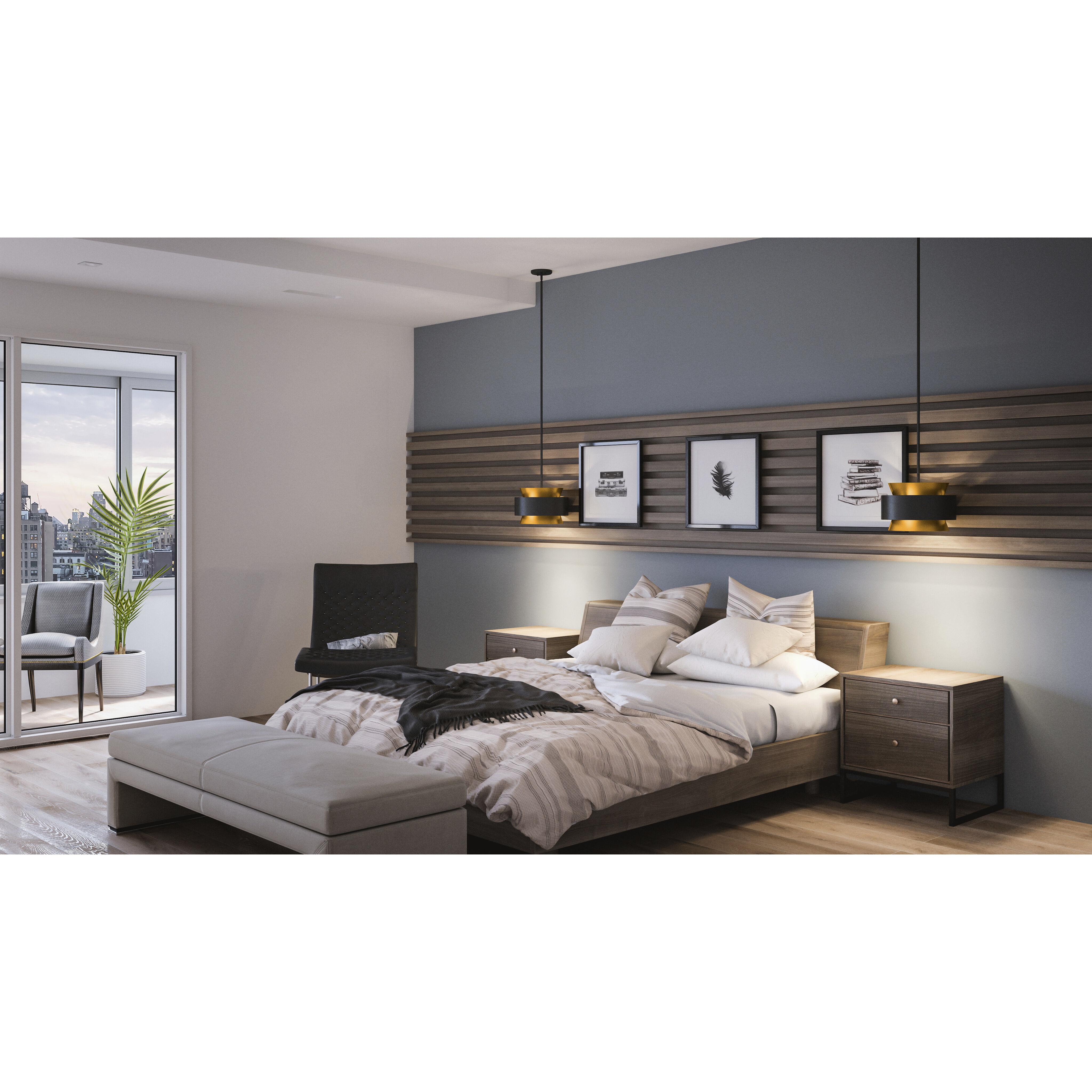 Hagley 3 Light 15 inch Earth Black Pendant Ceiling Light