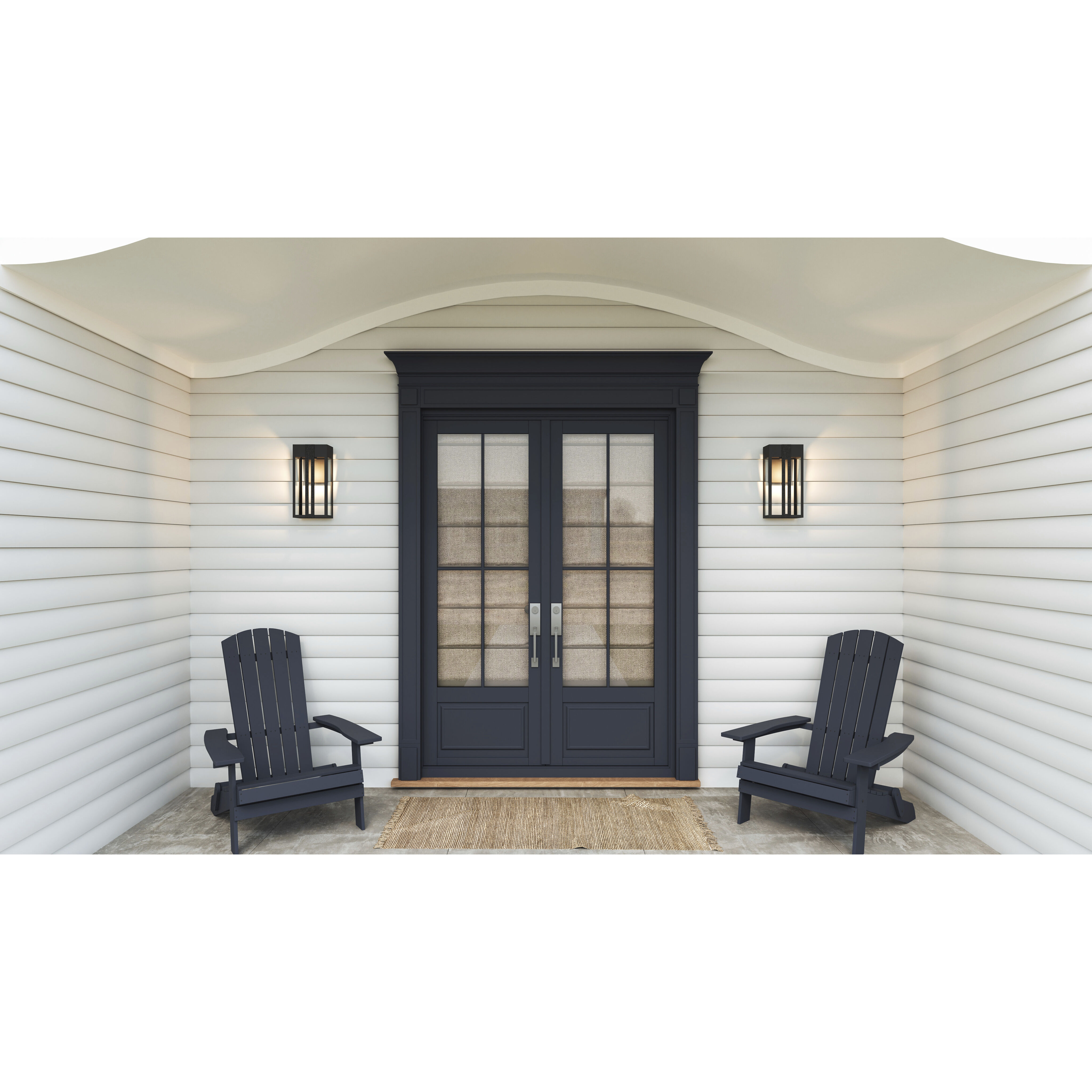 Quoizel BSW8407MBK Boswell 1 Light 16 inch Matte Black Outdoor