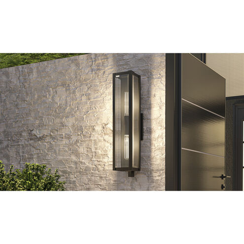 Dale 2 Light 32 inch Matte Black Outdoor Wall Lantern, Extra Large