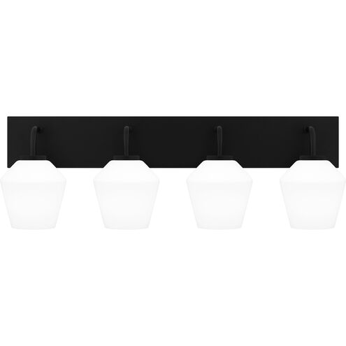 Nielson 4 Light 29.25 inch Matte Black Bath Light Wall Light, Extra Large