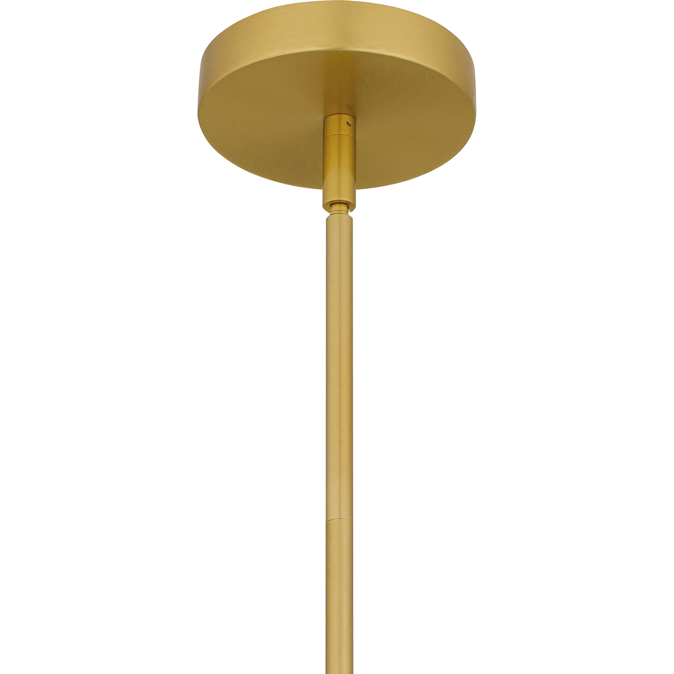 Luca LED 7 inch Brushed Gold Mini Pendant Ceiling Light, Small