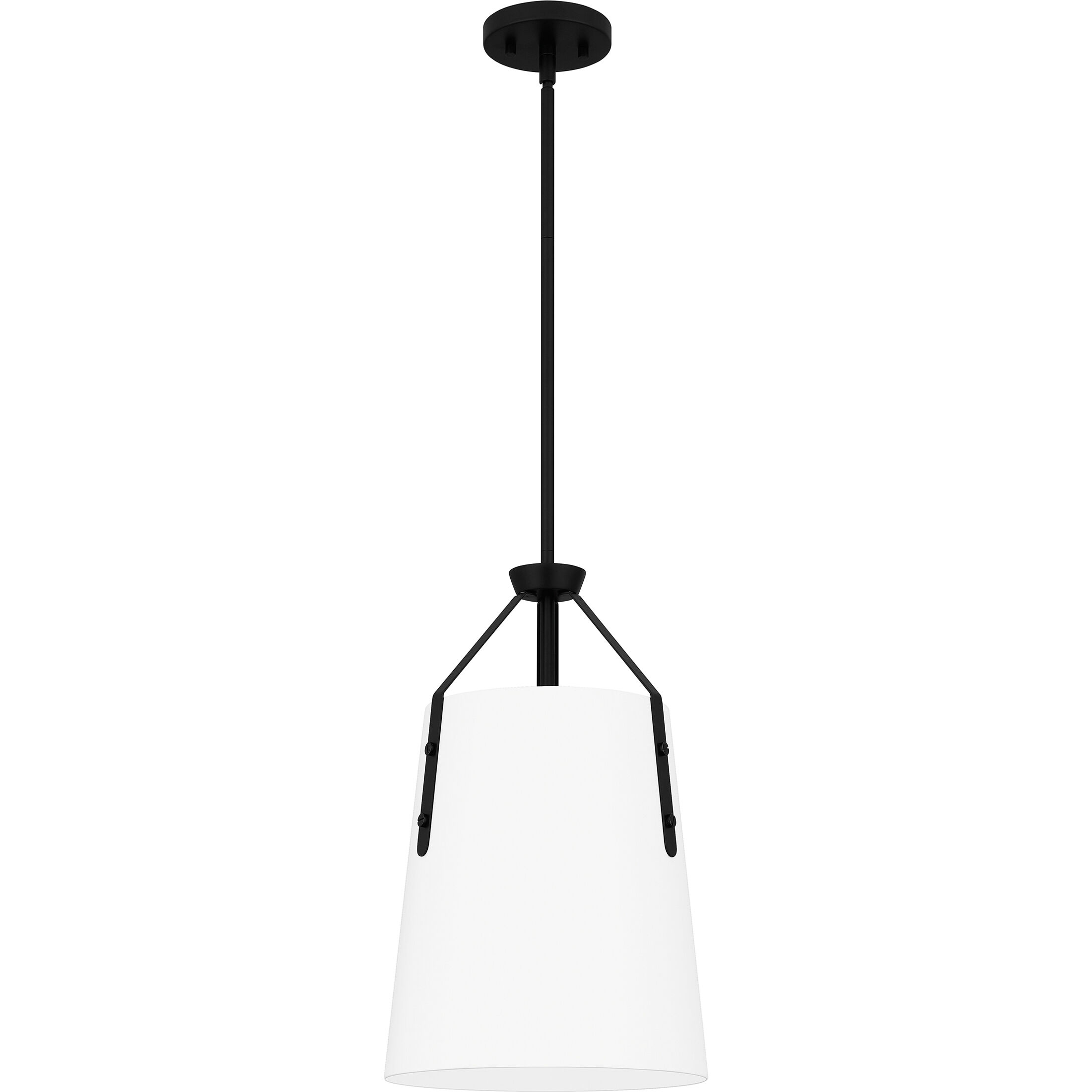 Faye 1 Light 11.25 inch Matte Black Mini Pendant Ceiling Light