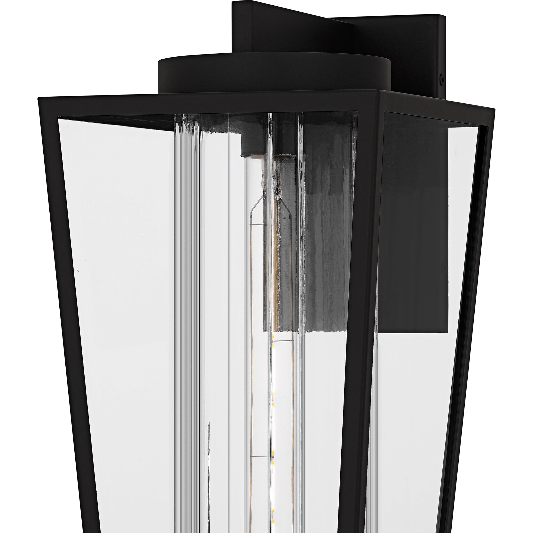 Jett 1 Light 18 inch Matte Black Outdoor Wall Lantern, Large