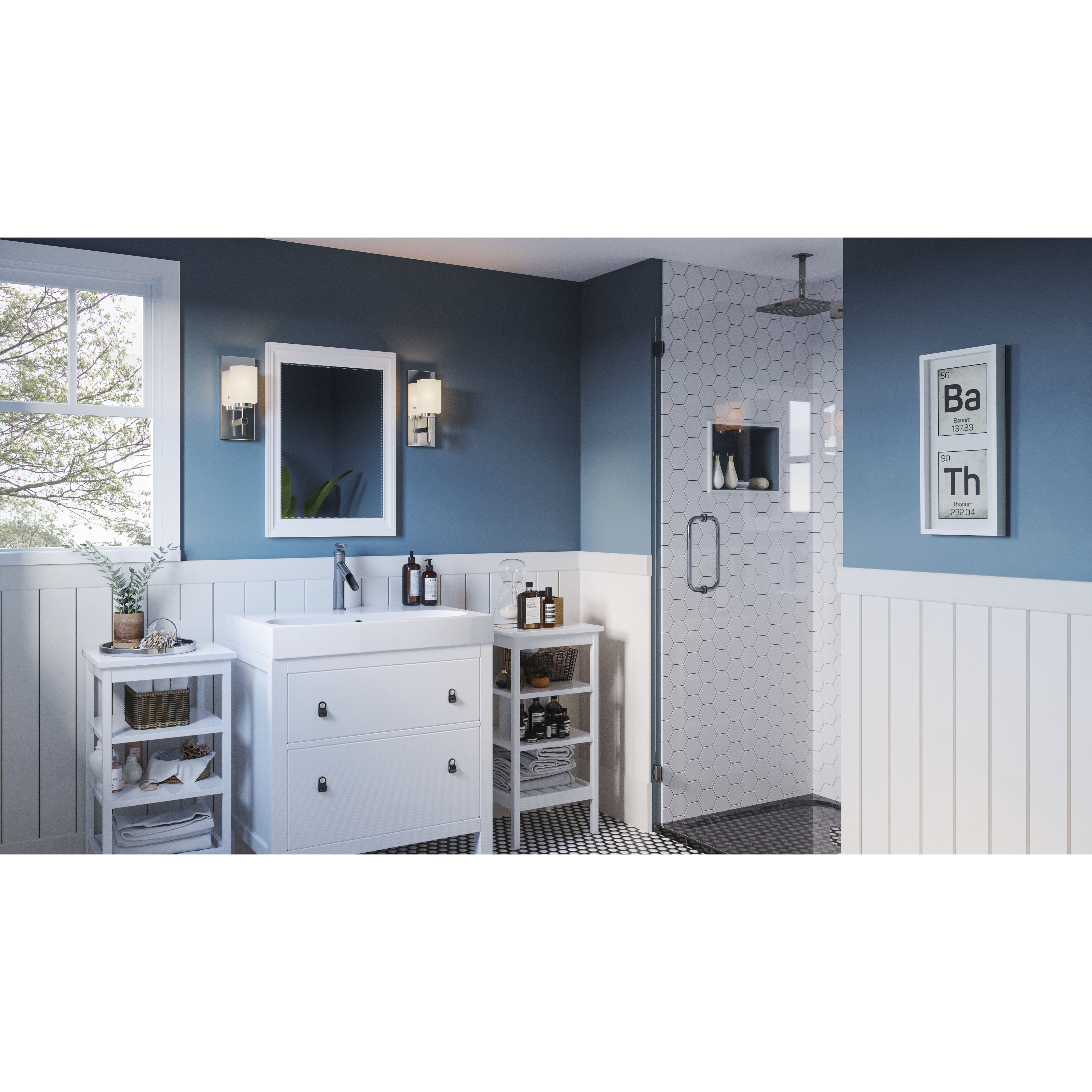 Wilburn LED 6 inch Polished Chrome Bath Light Wall Light