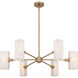 Curran 6 Light 36 inch Bronze Gold Chandelier Ceiling Light