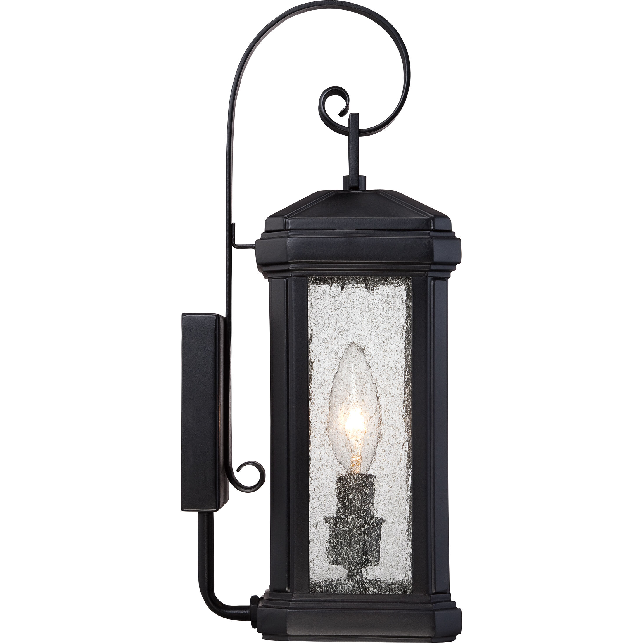 Trumbull 1 Light 15 inch Mystic Black Outdoor Wall