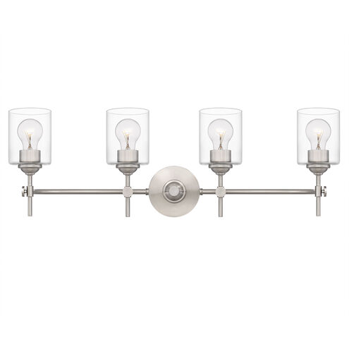 Aria 4 Light 31 inch Brushed Nickel Bath Light Wall Light