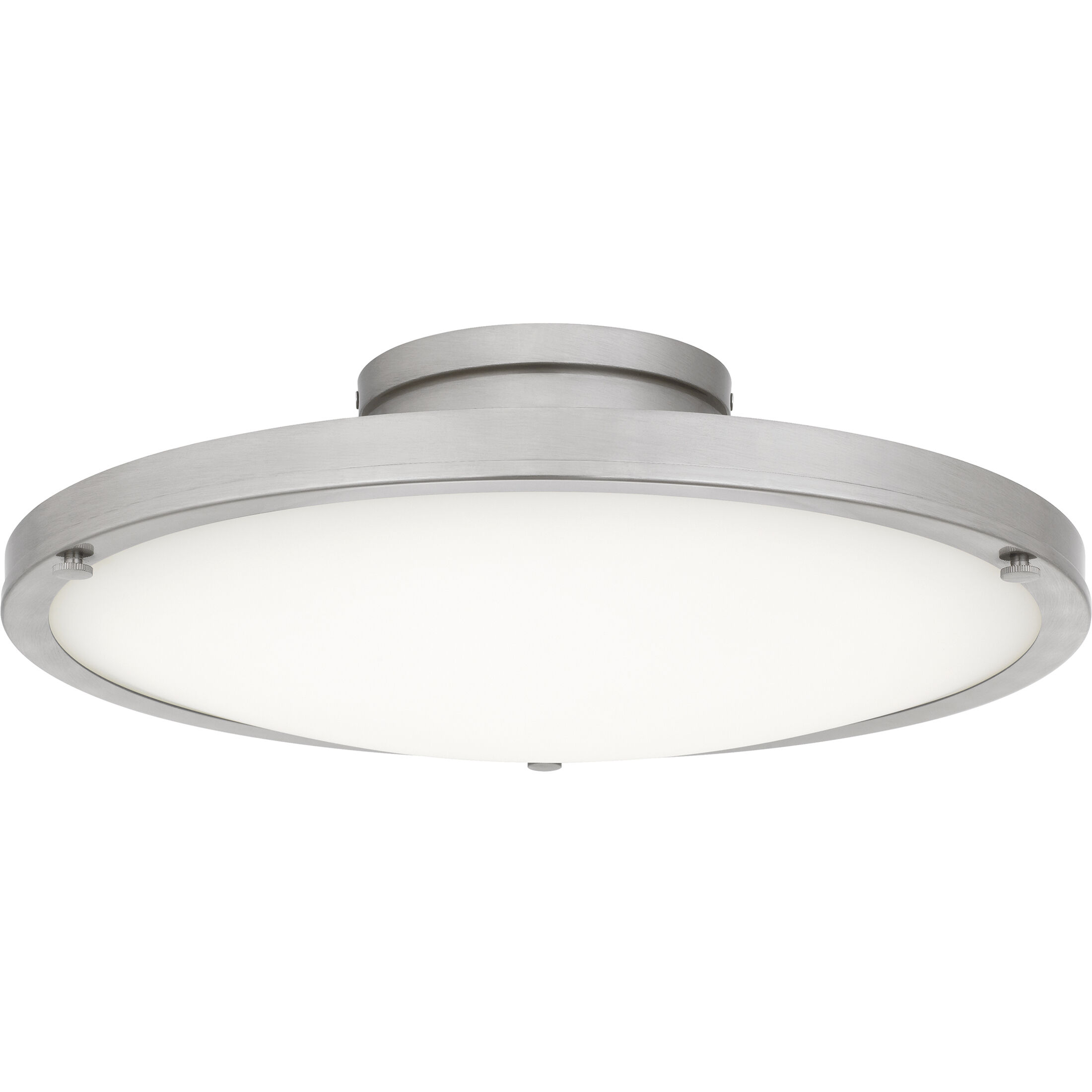 Donne LED 15.75 inch Brushed Nickel Semi-Flush Mount Ceiling Light, Medium