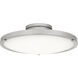 Donne LED 15.75 inch Brushed Nickel Semi-Flush Mount Ceiling Light, Medium