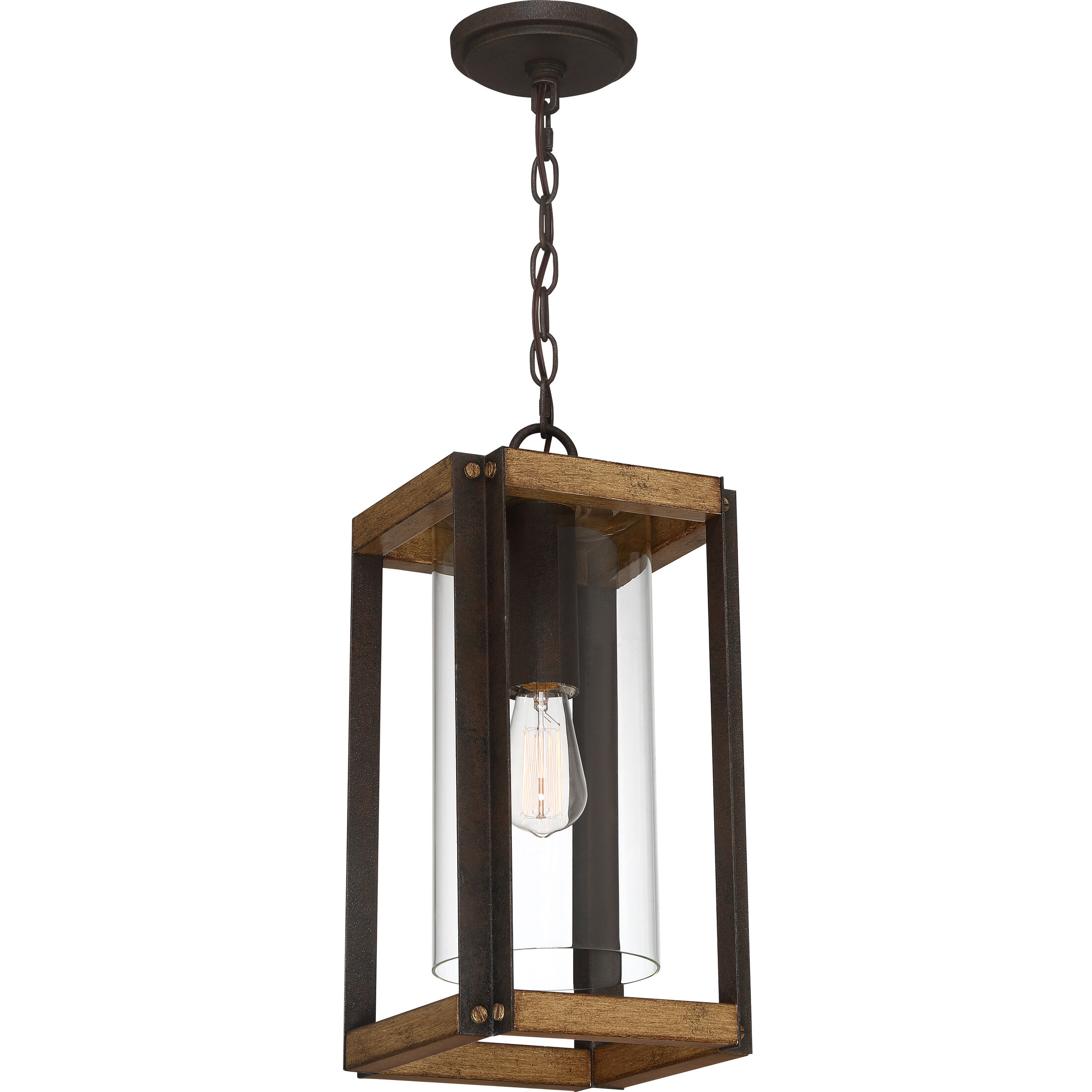 Marion Square 1 Light 8.25 inch Rustic Black Mini Pendant Ceiling Light, Small