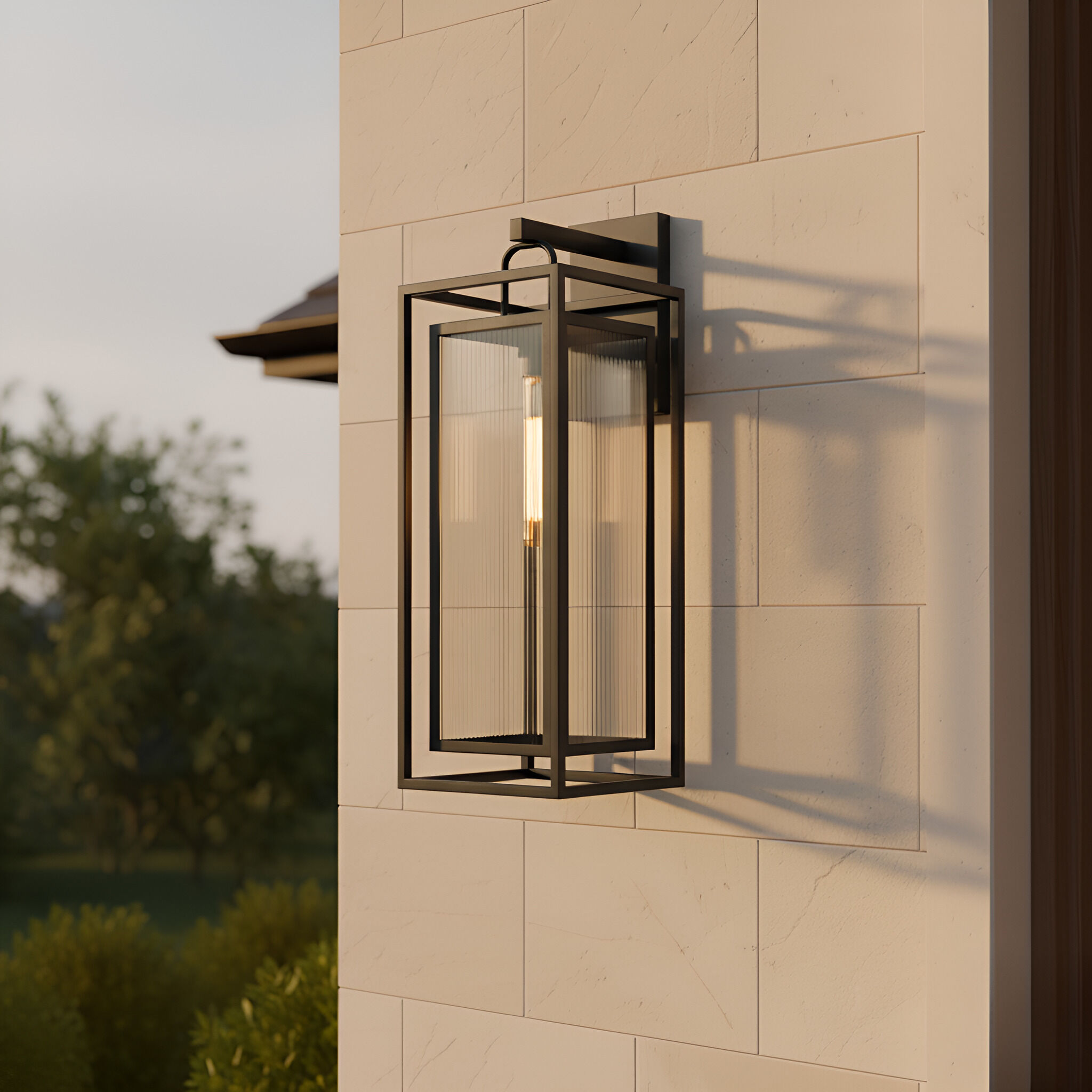 Jayce 1 Light 24.25 inch Matte Black Outdoor Wall Lantern
