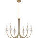 Remy 6 Light 30 inch Bronze Gold Chandelier Ceiling Light
