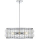 Terrarock 5 Light 23 inch Polished Chrome Pendant Ceiling Light, Large