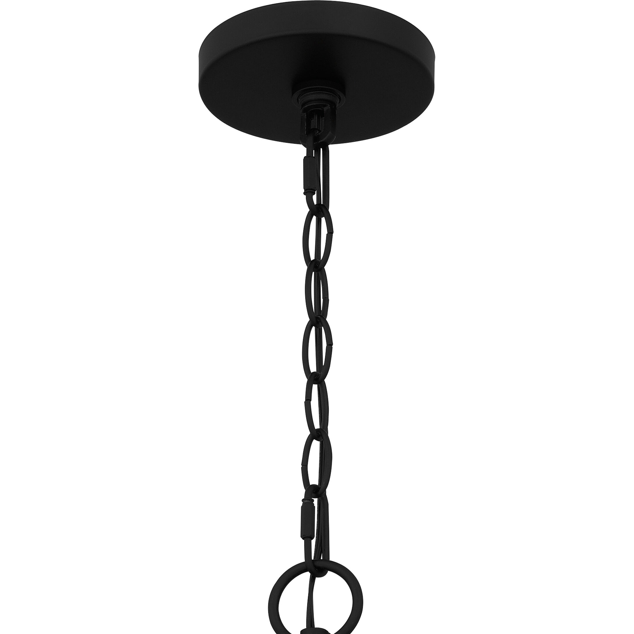 Calliope 6 Light 26.5 inch Matte Black Chandelier Ceiling Light