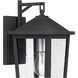 Stoneleigh 1 Light 13 inch Mottled Black Outdoor Wall Lantern