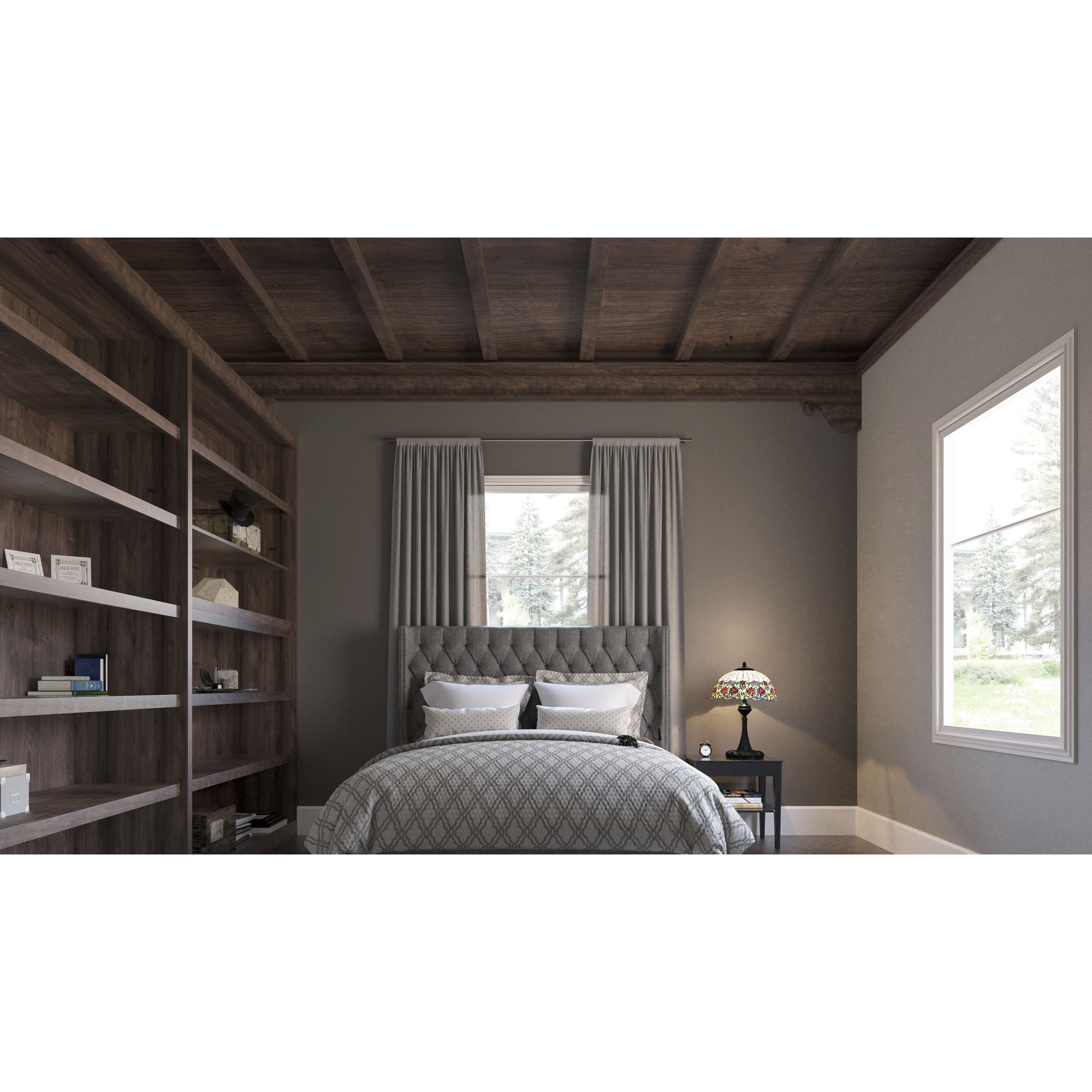 Venice 27.5 inch 100.00 watt Matte Black Table Lamp Portable Light, Tiffany