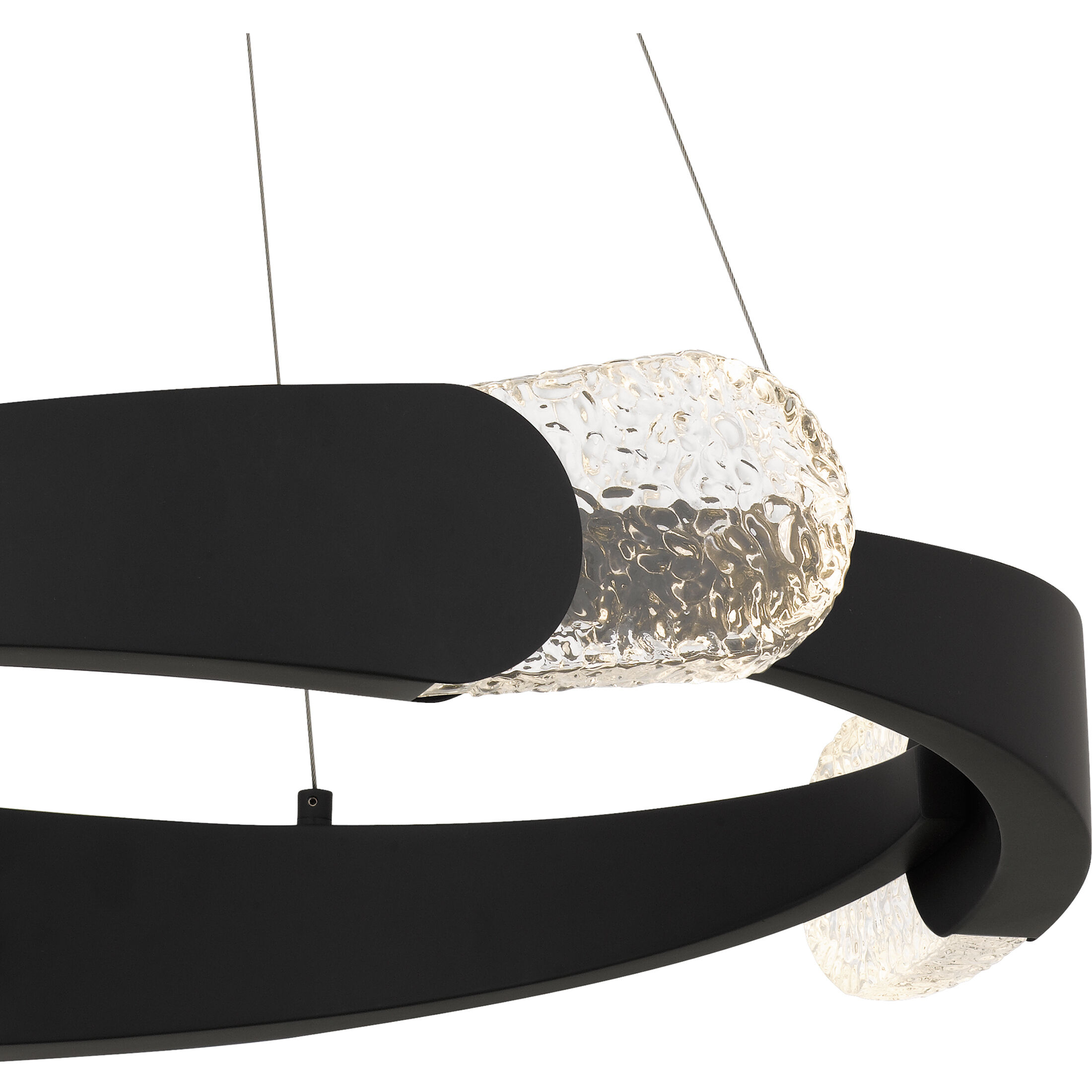 Saffron LED 24 inch Matte Black Pendant Ceiling Light, Large