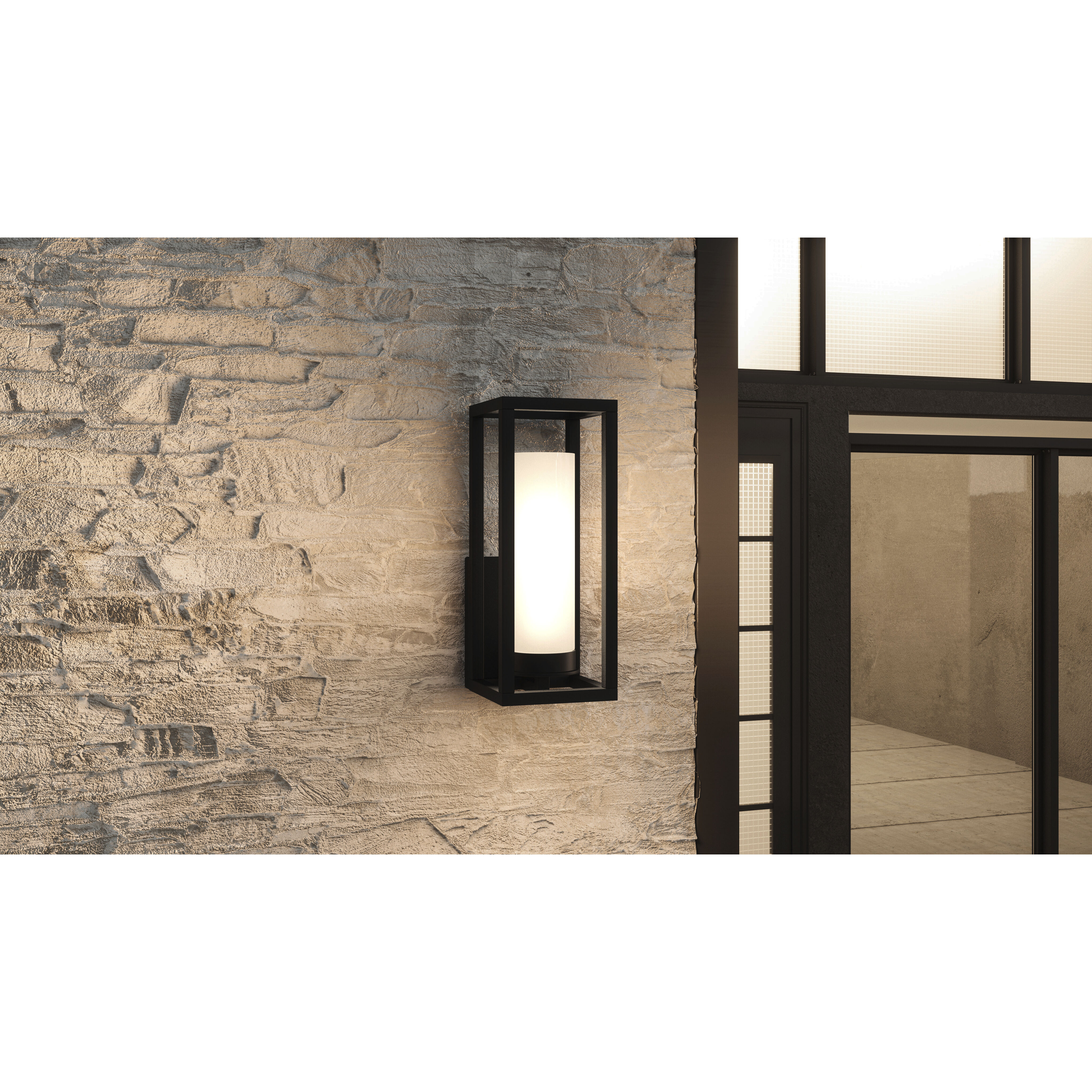 Neville 1 Light 6 inch Matte Black Outdoor Lantern