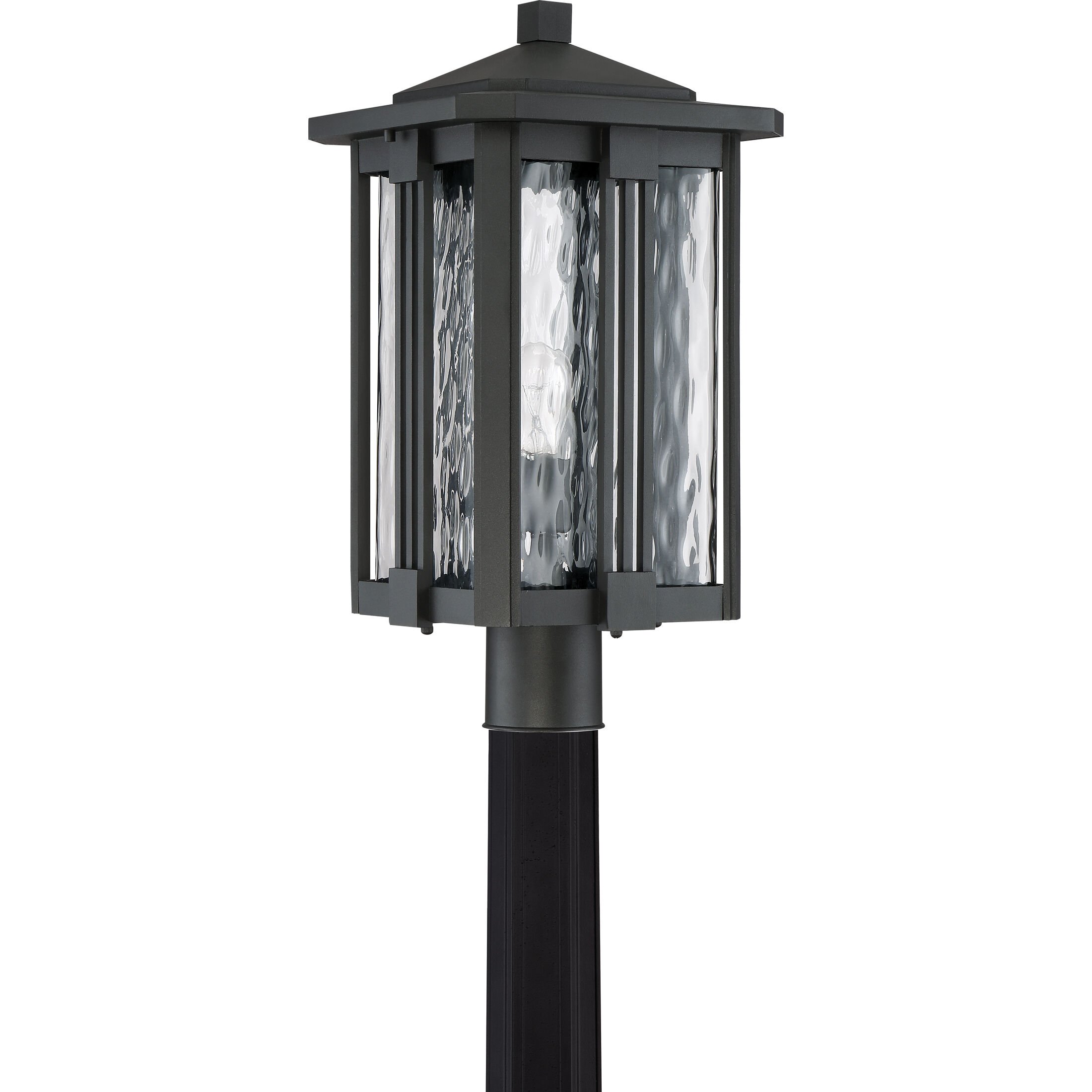 Everglade 1 Light 20.25 inch Earth Black Outdoor Post Lantern