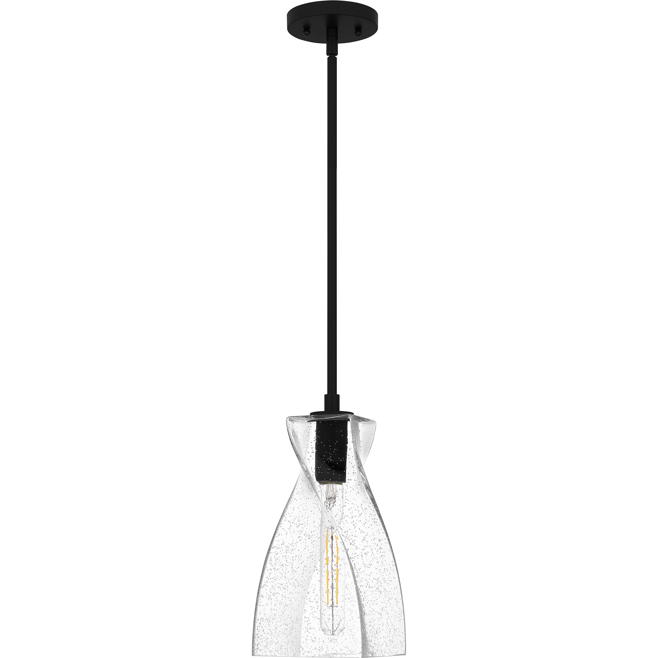 Stetson 1 Light 6 inch Matte Black Mini Pendant Ceiling Light, Small