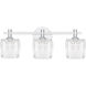 Spade LED 21.5 inch Polished Chrome Bath Light Wall Light, Large