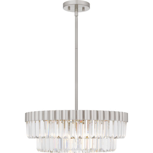 Starlight 4 Light 18.5 inch Brushed Nickel Pendant Ceiling Light, Large