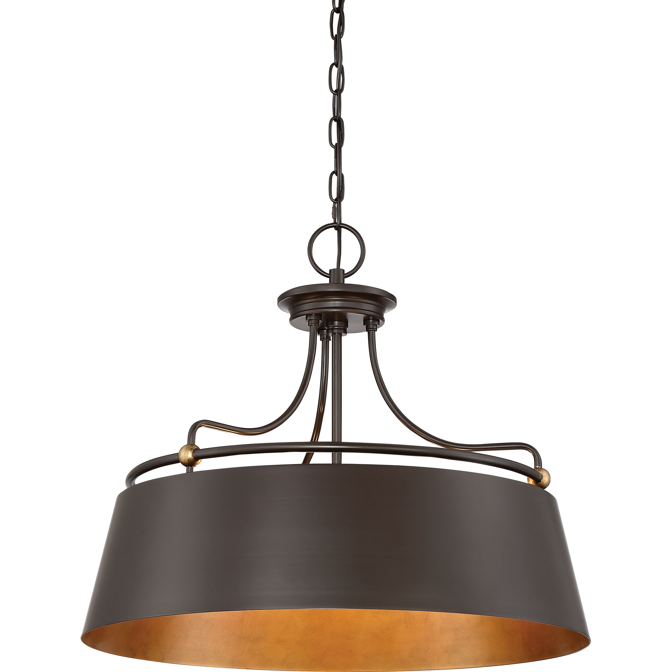 Fairview 4 Light 24 inch Western Bronze Pendant Ceiling Light