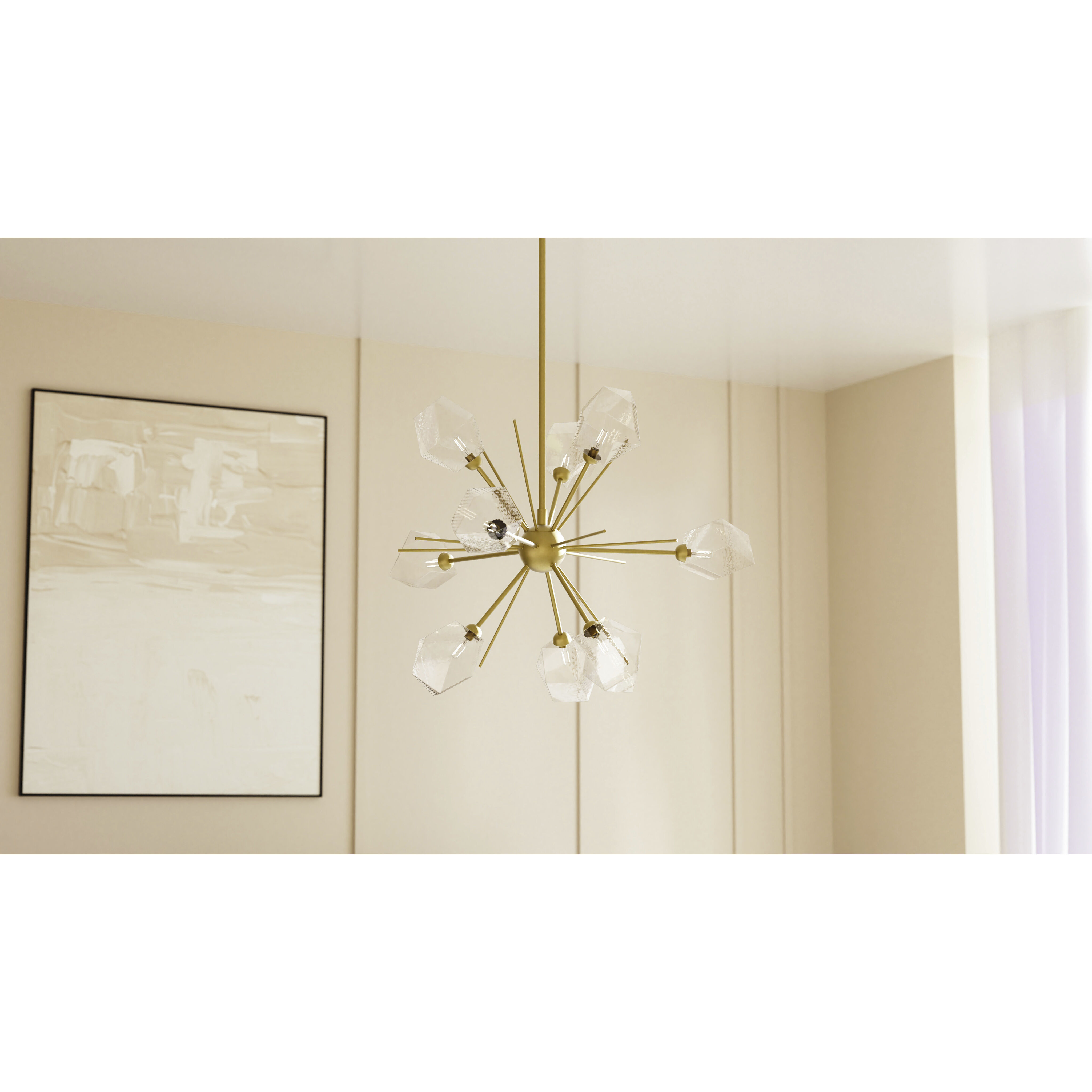 Salvador 9 Light 30 inch Brushed Gold Chandelier Ceiling Light