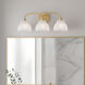 Whitecap Vanity Light Wall Light in Brushed Gold