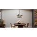 Cross 6 Light 26 inch Statuary Bronze Chandelier Ceiling Light