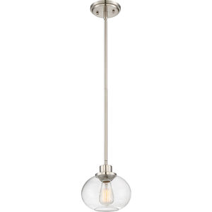 Quoizel Trilogy 1 Light 8 inch Brushed Nickel Mini Pendant Ceiling Light TRG1508BN - Open Box