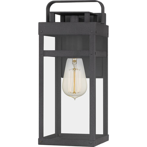 Keaton 1 Light 14 inch Mottled Black Outdoor Wall Lantern, Small