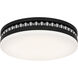 Carey LED 16 inch Matte Black Flush Mount Ceiling Light, Medium