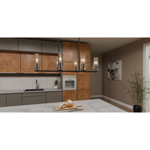 Malamute 6 Light 36.5 inch Matte Black Island Light Ceiling Light