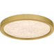 Outskirts LED 11 inch Brushed Gold Flush Mount Ceiling Light, Small