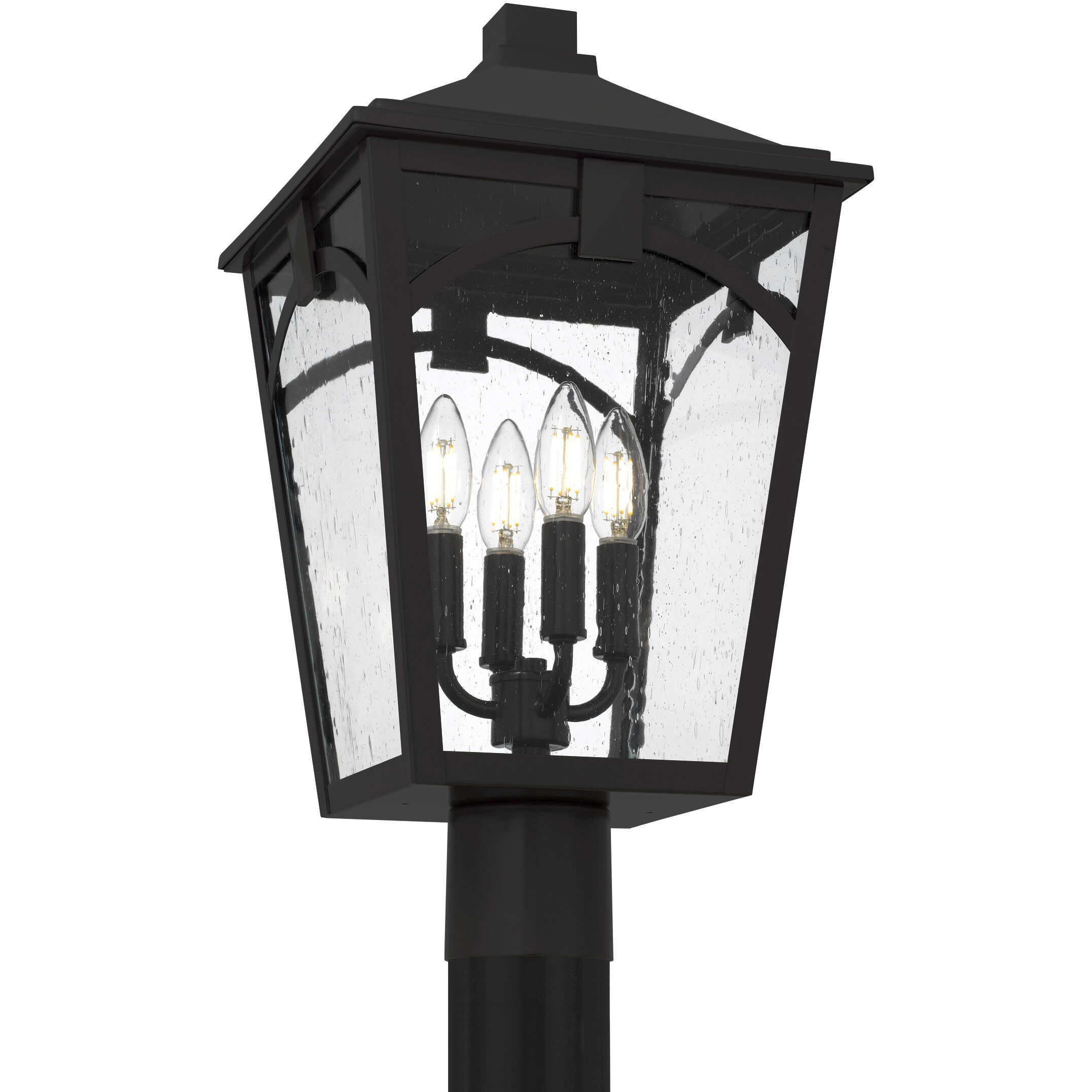 Jaxon 4 Light 19.5 inch Western Bronze Outdoor Post Lantern