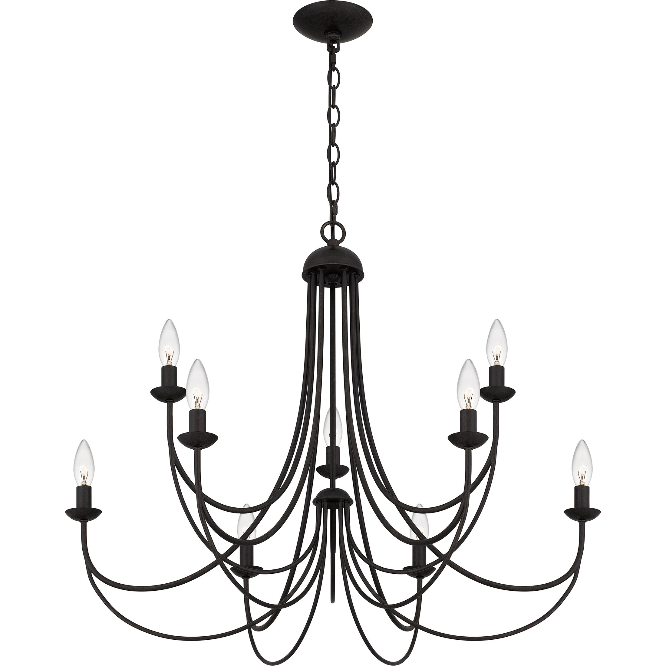 Mirren 9 Light 30 inch Imperial Bronze Chandelier Ceiling Light