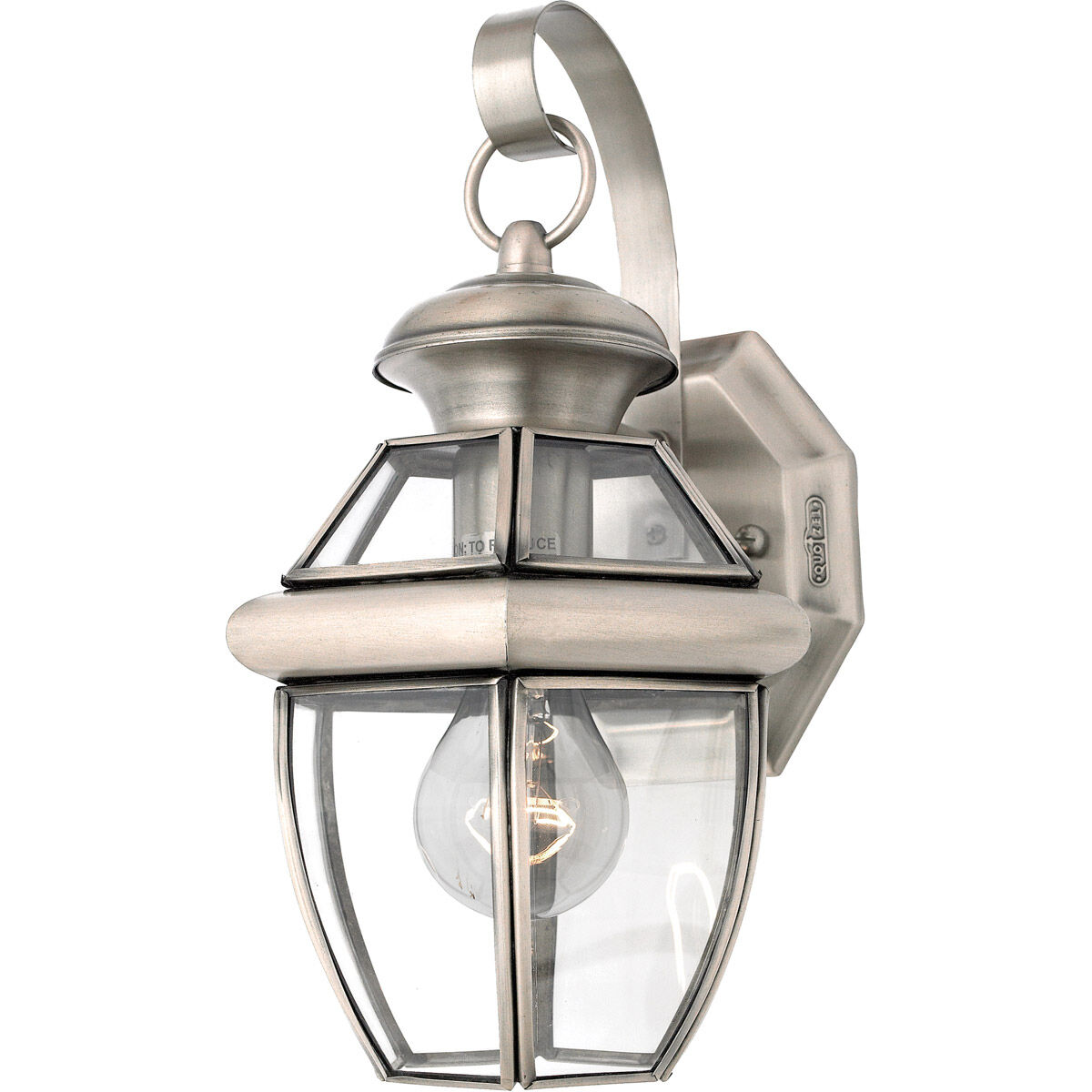 Newbury 1 Light 13 inch Pewter Outdoor Wall Lantern