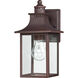 Chancellor 1 Light 12 inch Copper Bronze Outdoor Wall Lantern