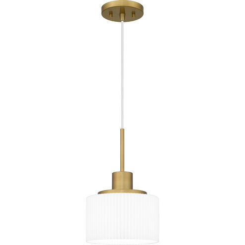 Callahan 1 Light 8 inch Aged Brass Mini Pendant Ceiling Light, Small